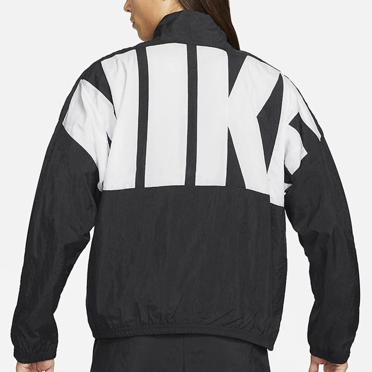 Nike Jackets Black Stand Collar Moderate