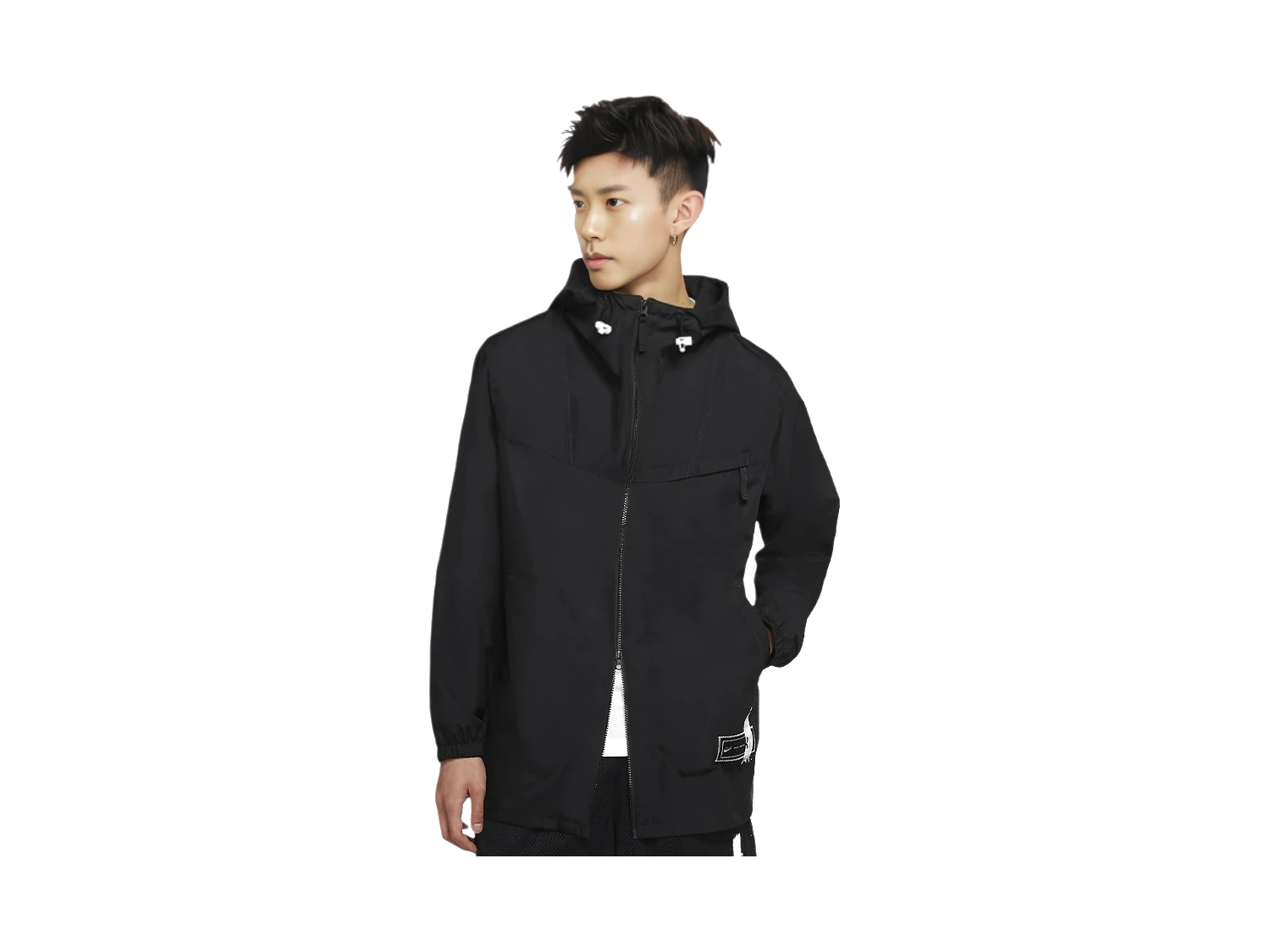Nike Jackets Black Hooded Moderate Other