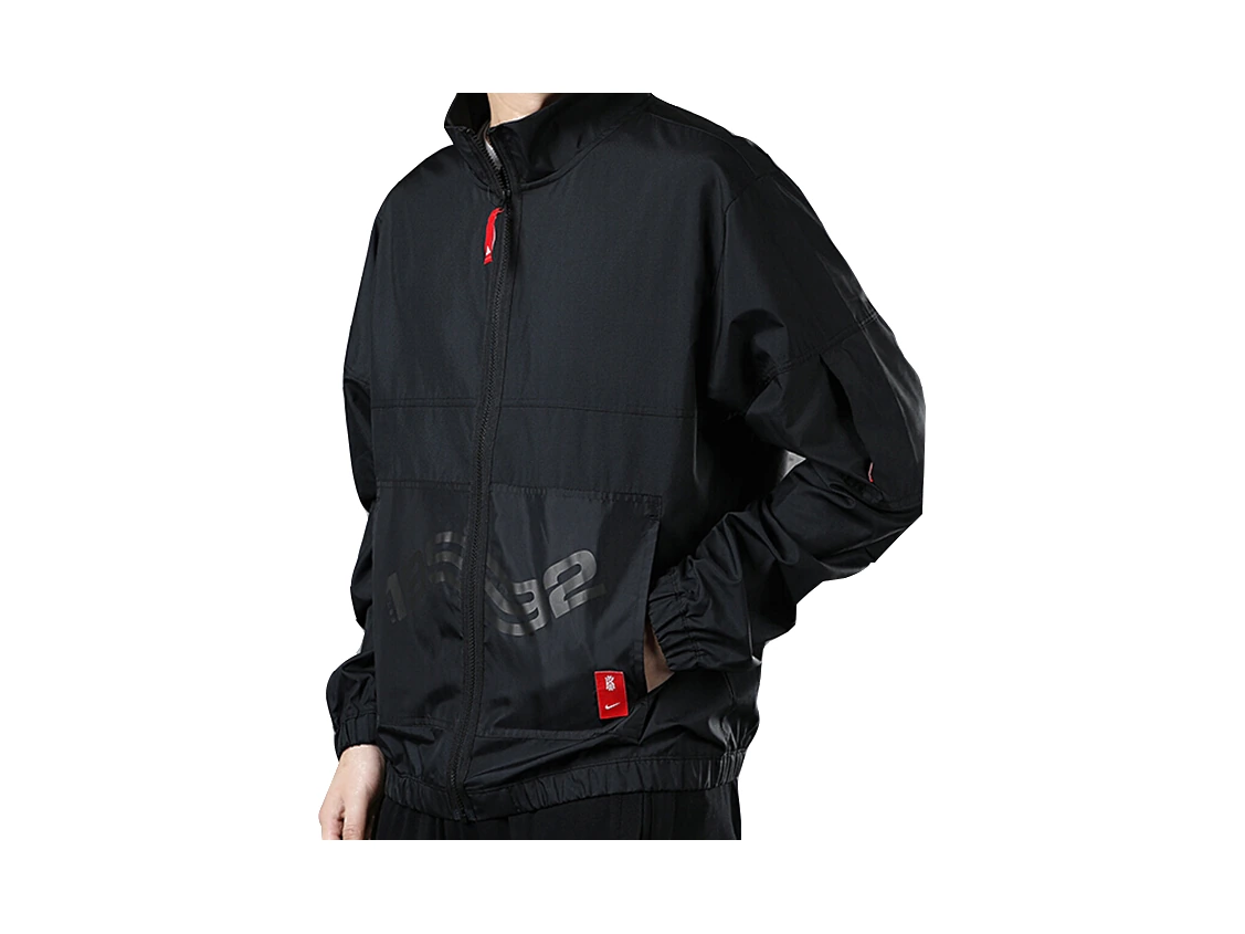 Nike Jackets Black Stand Collar Moderate