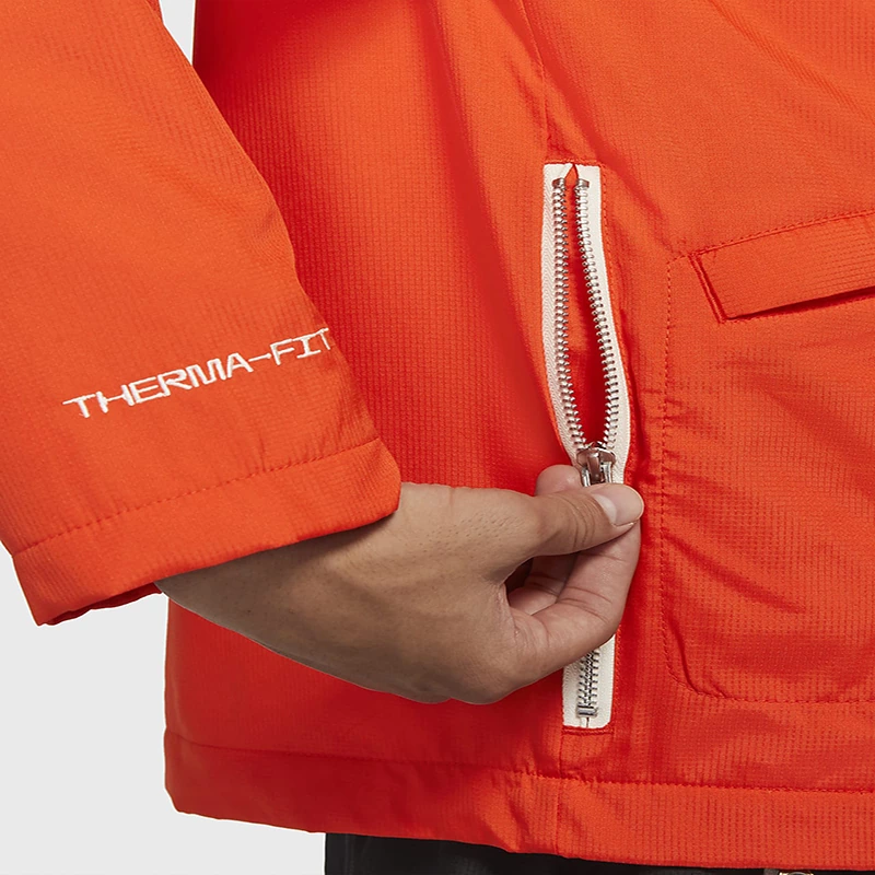 Nike Jackets Orange Red Hooded