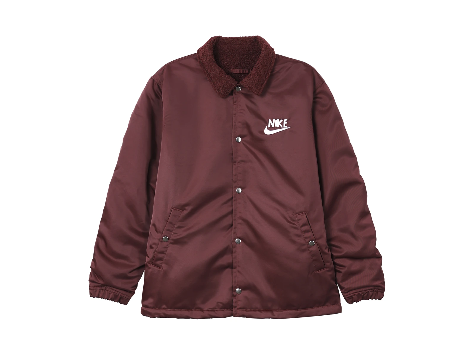 Nike Jackets Burgundy Lapel Moderate