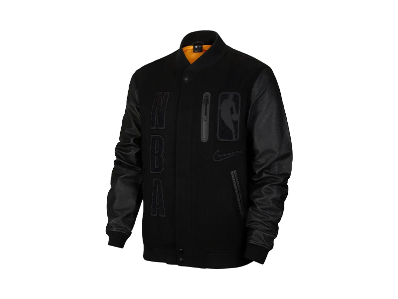 Nike Jackets Black Baseball Collar