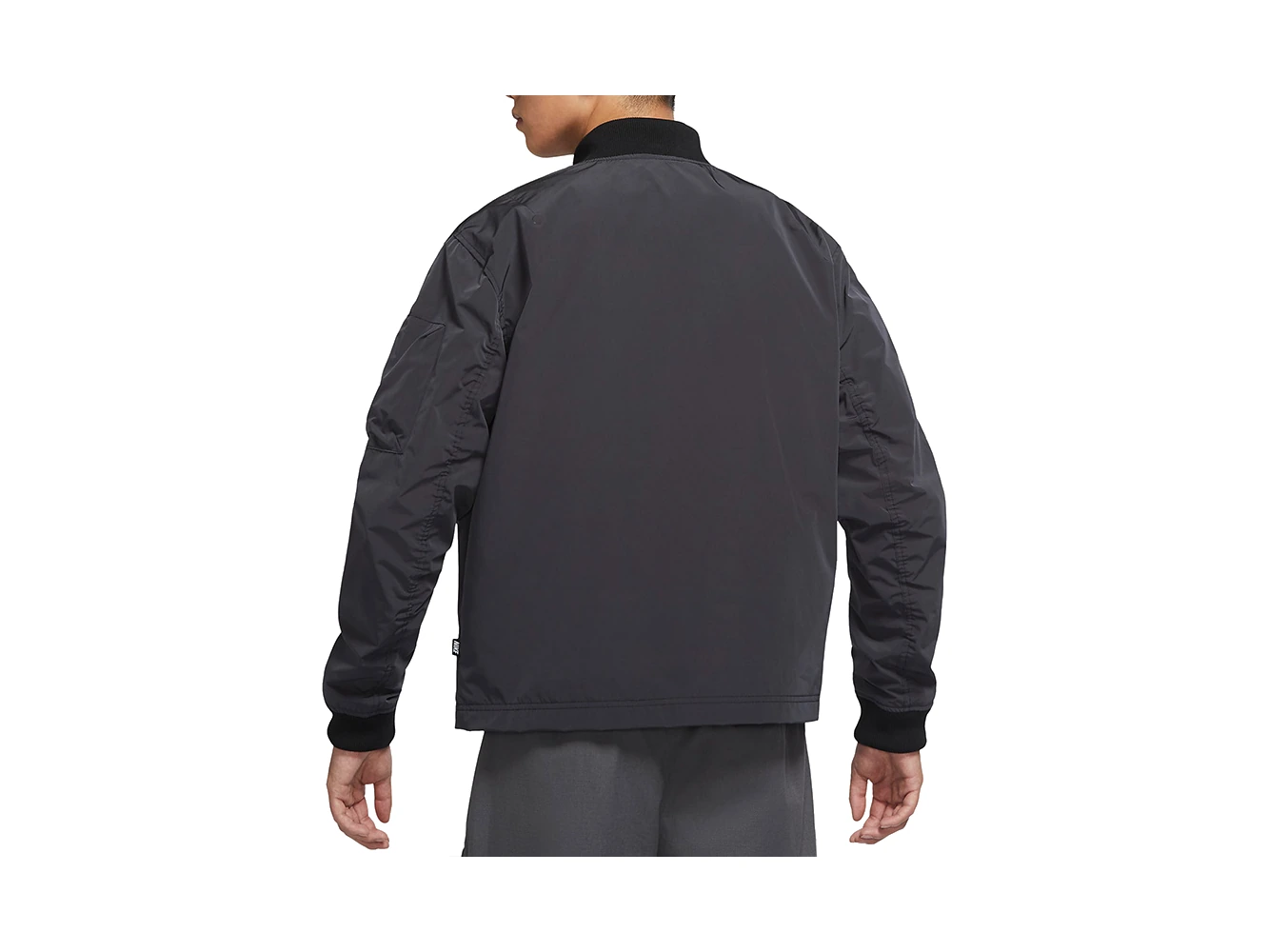 Nike Jackets Black Stand Collar Moderate