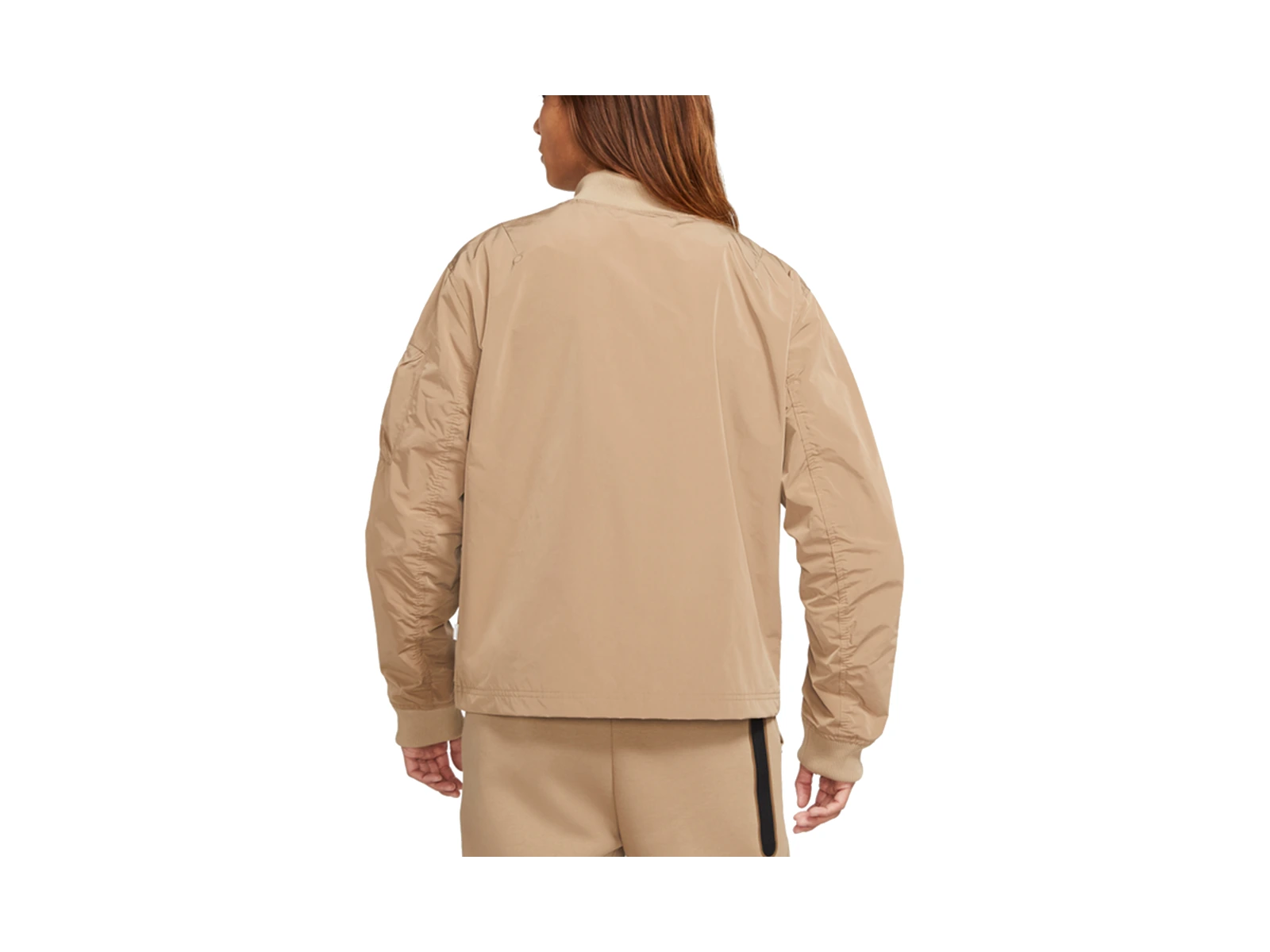 Nike Jackets Khaki Baseball Collar