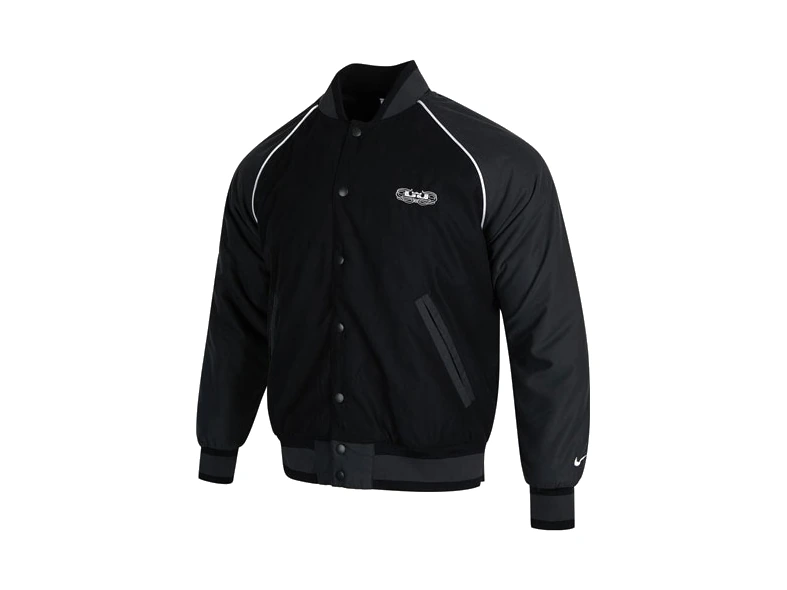 Nike Jackets Black Baseball Collar
