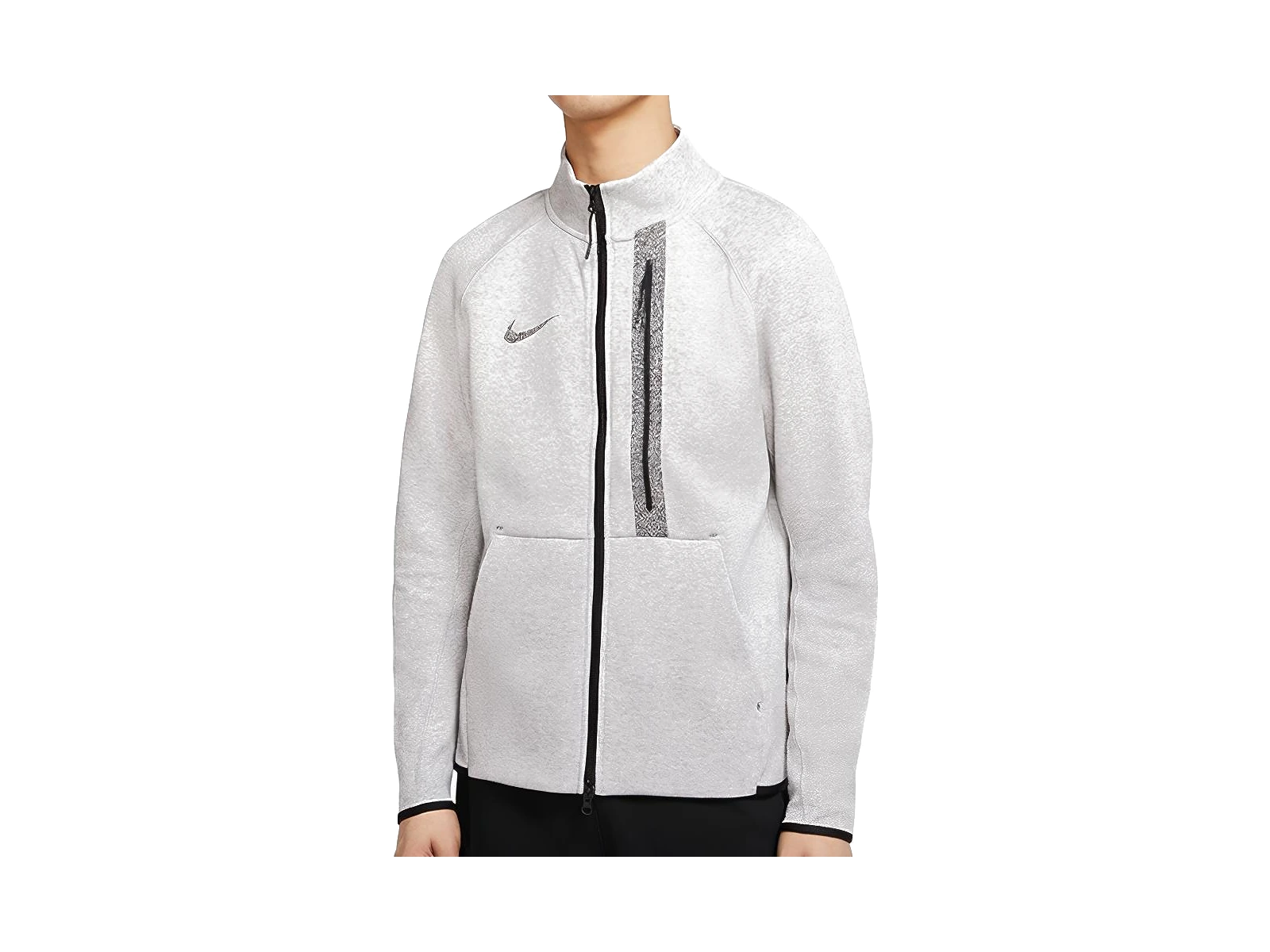 Nike Jackets Gray Stand Collar Moderate