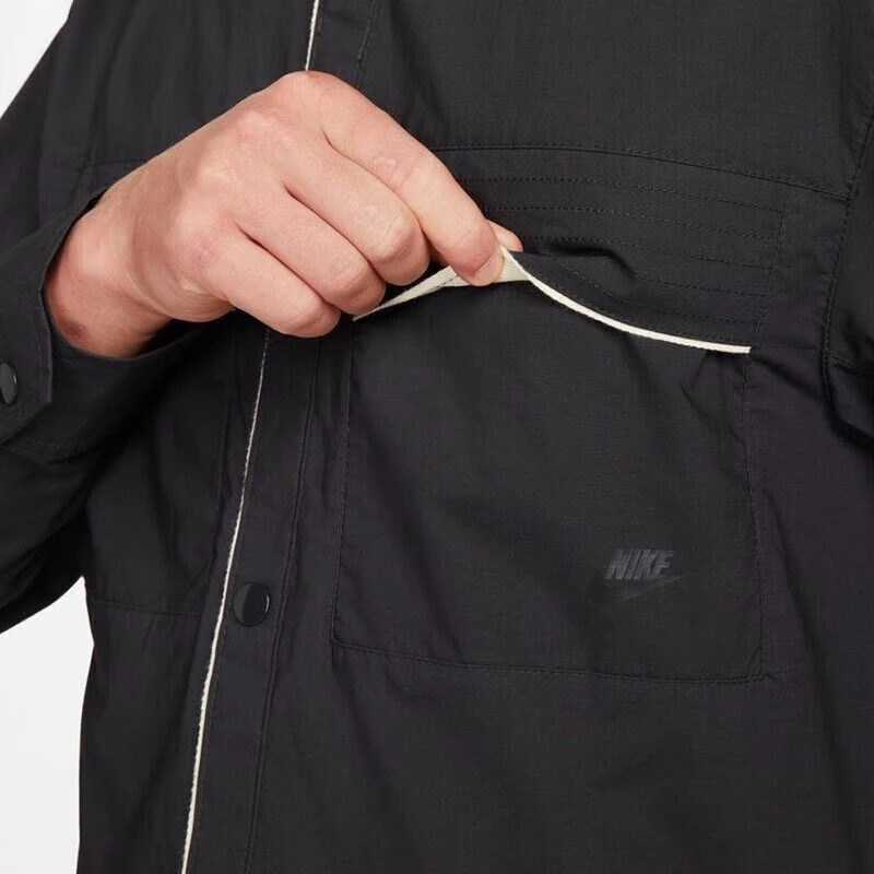 Nike Jackets Black Lapel Moderate Other