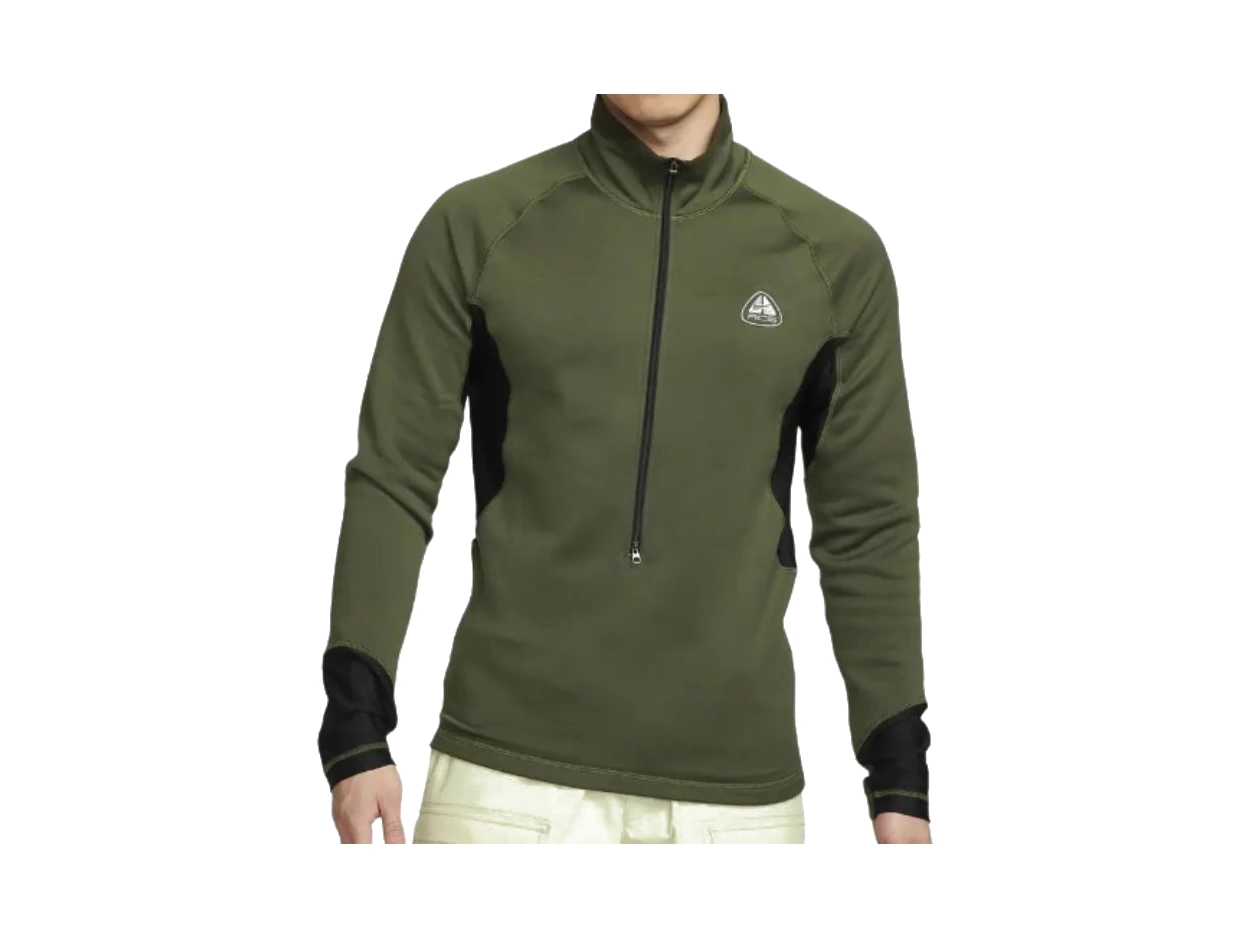 Nike Jackets Green Stand Collar Moderate