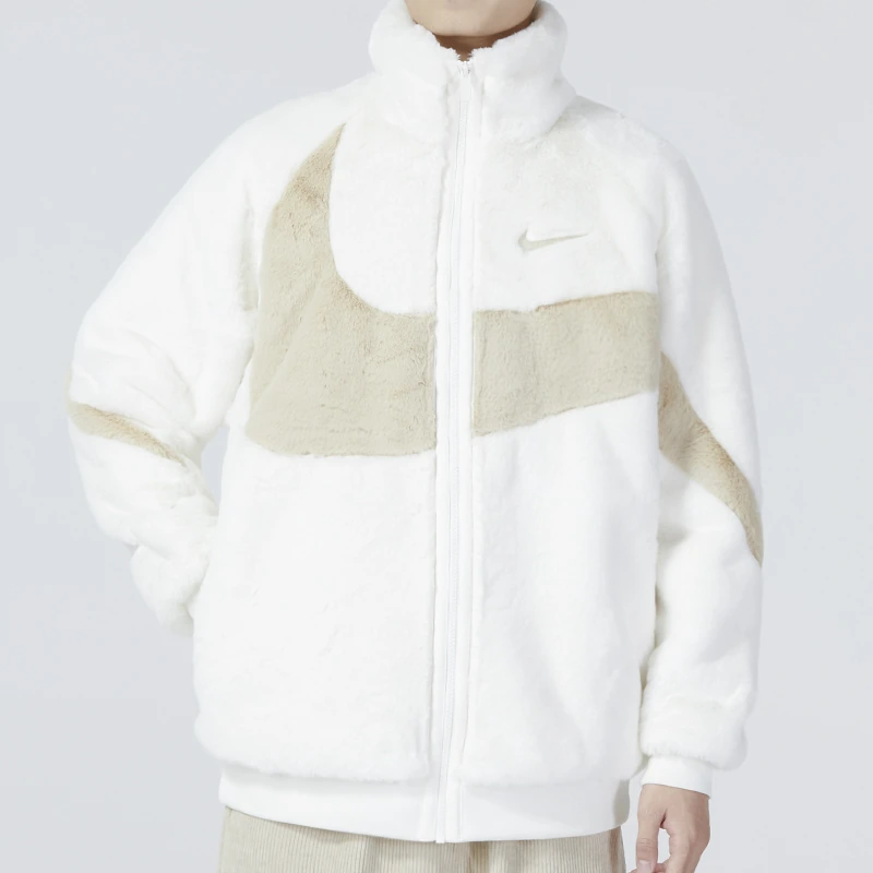 Nike Jackets White Stand Collar Moderate