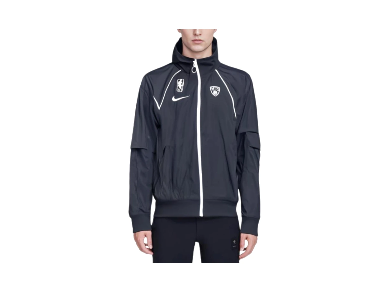 Nike Jackets Black Stand Collar Moderate