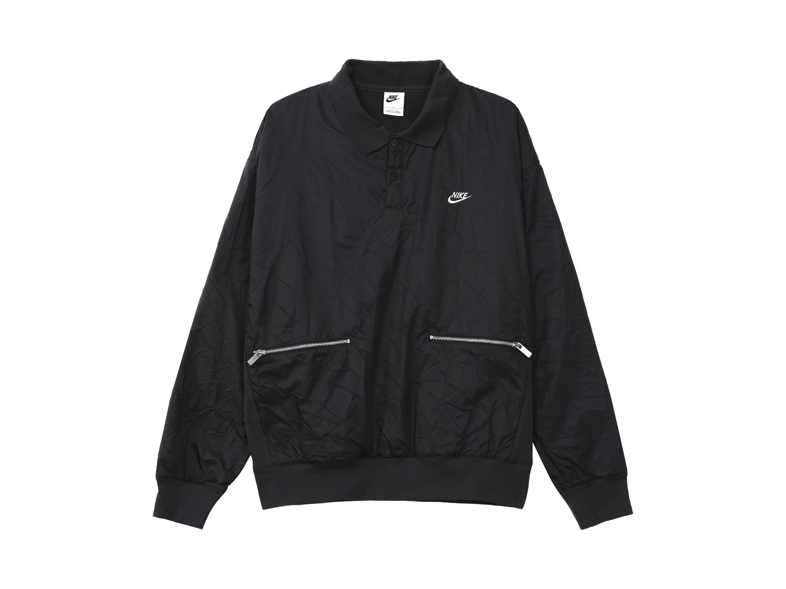 Nike Jackets Black Lapel Moderate