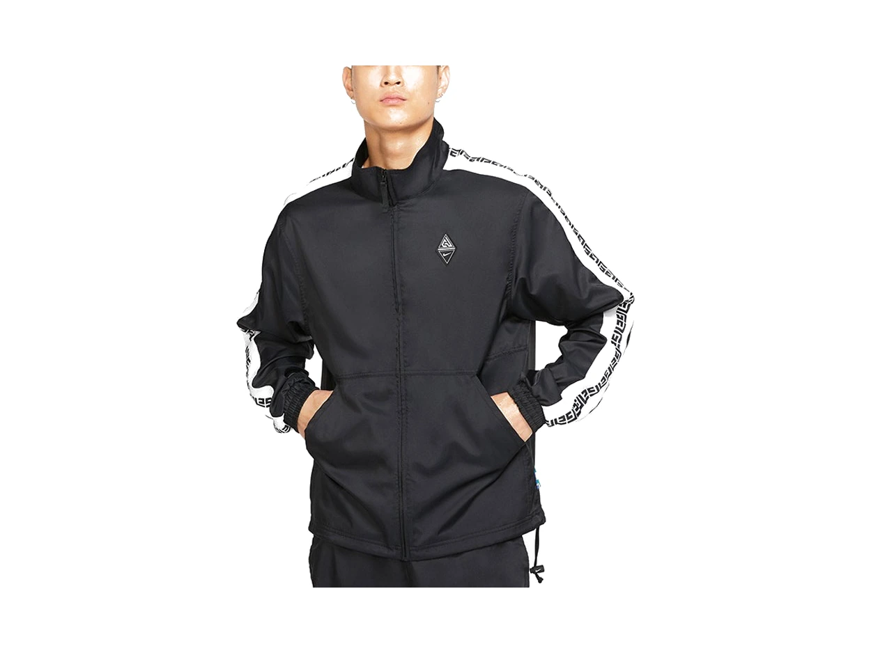 Nike Jackets Black Stand Collar Moderate