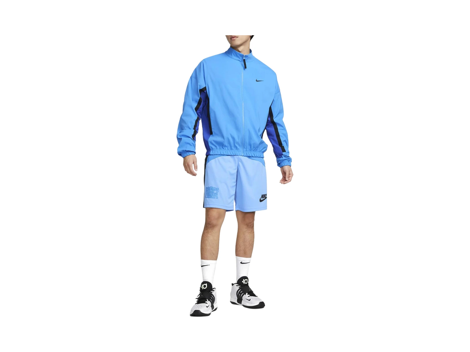 Nike Jackets Blue Stand Collar Moderate