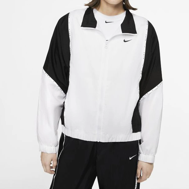 Nike Jackets White Stand Collar Moderate