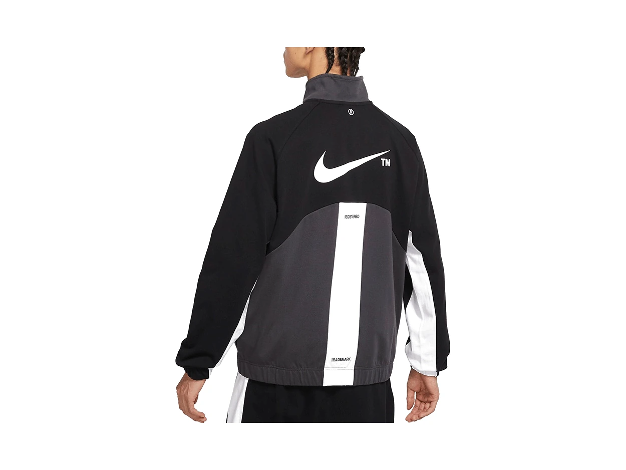 Nike Jackets Black Stand Collar Moderate
