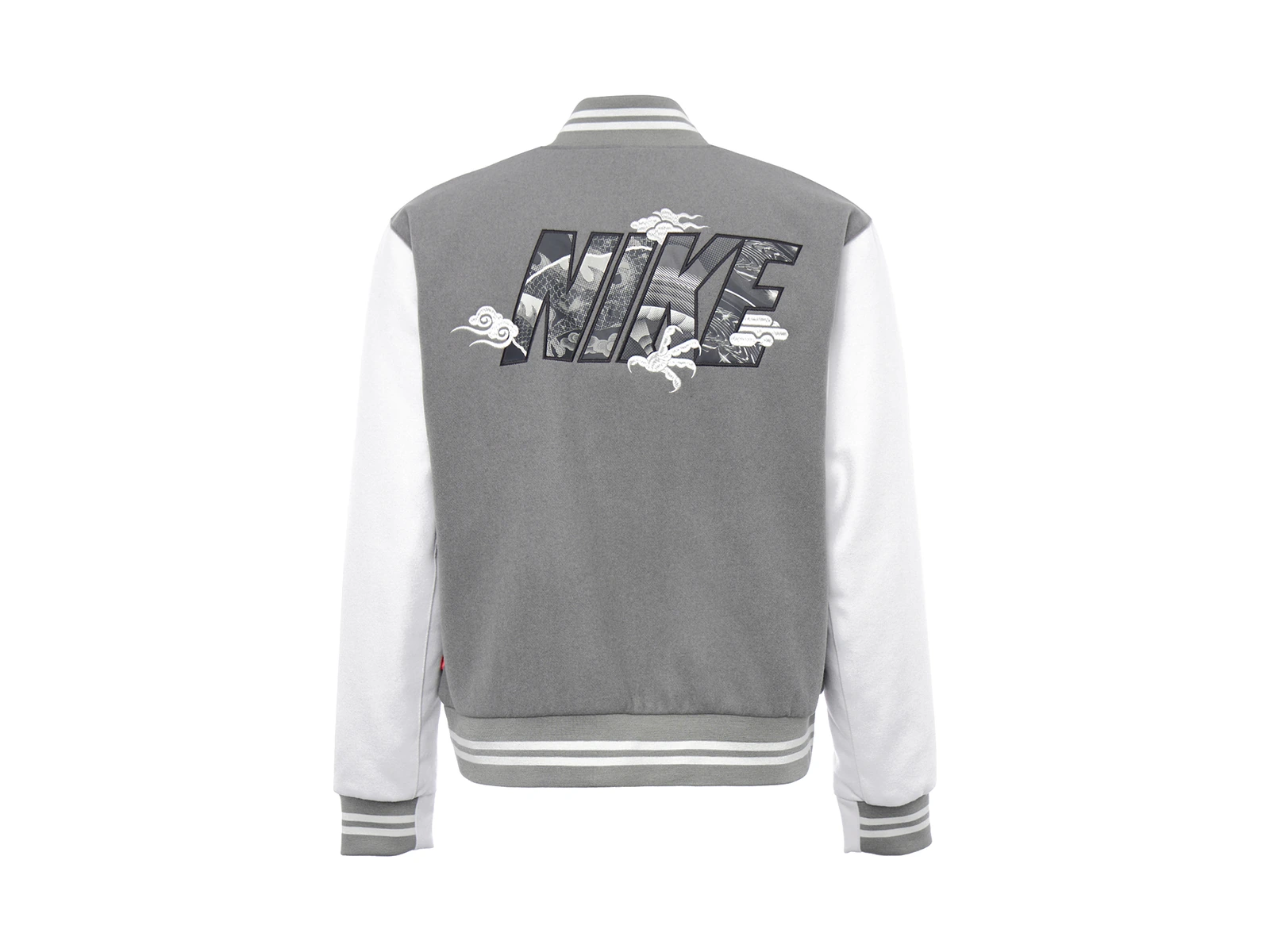Nike Jackets Gray Baseball Collar