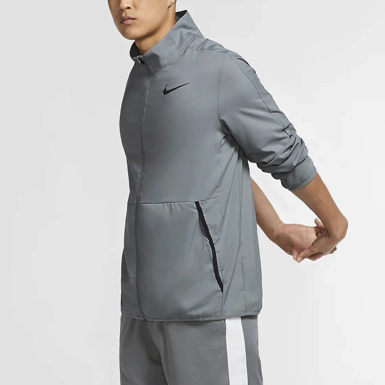 Nike Jackets Gray Stand Collar Moderate