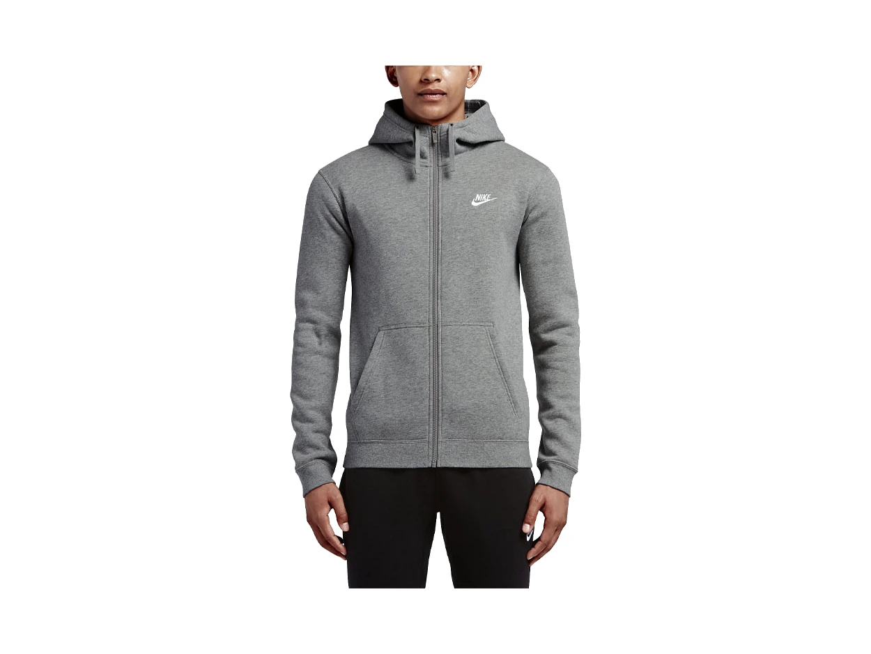 Nike Logo Embroidery Fleece Lined Hooded