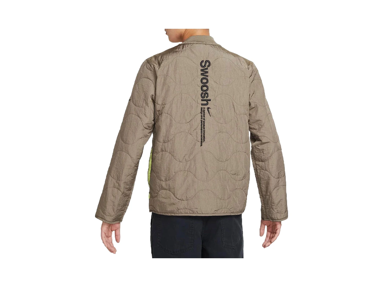 Nike Jackets Brown Baseball Collar