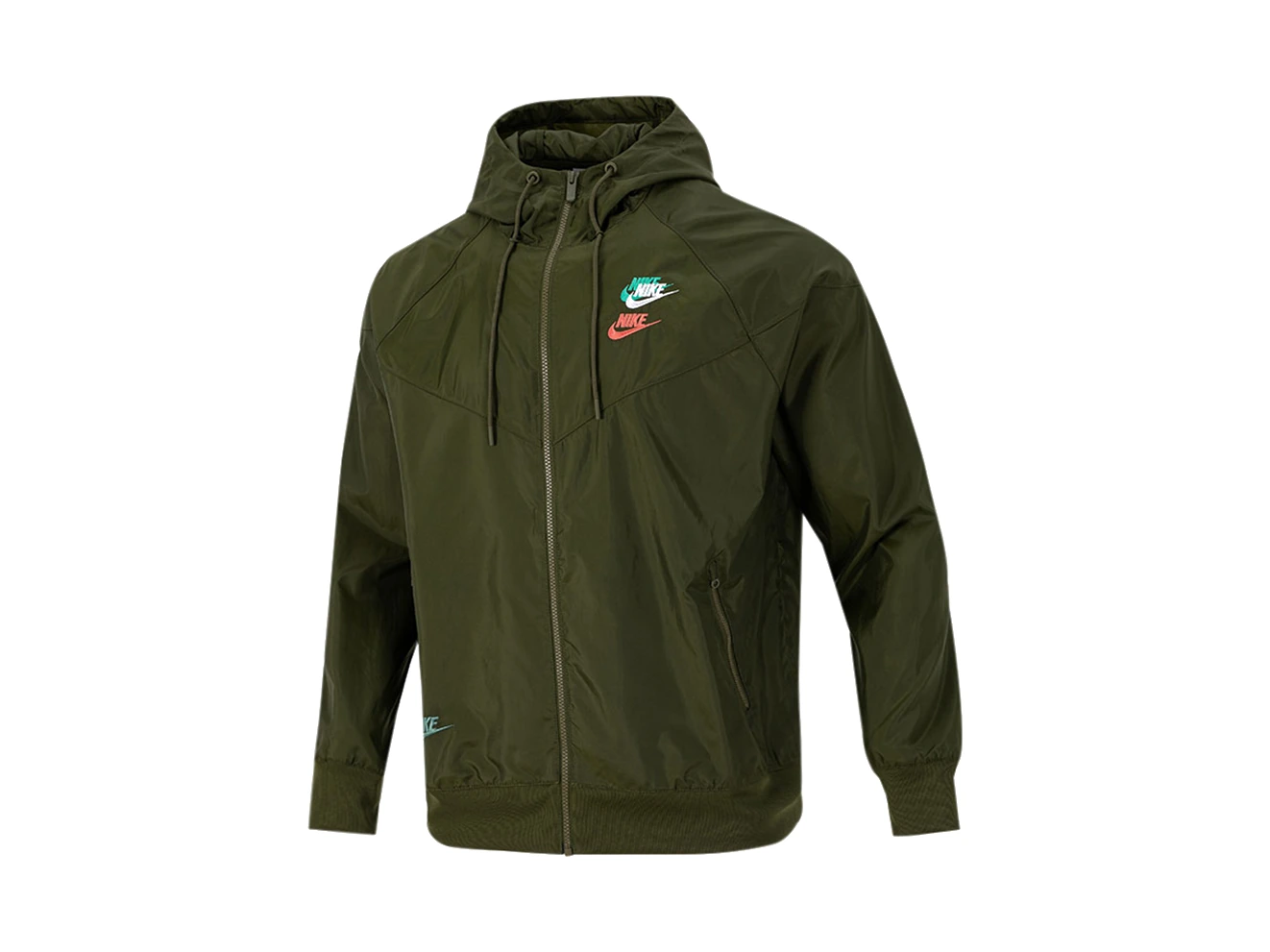 Nike Jackets Olive Green Hooded Moderate