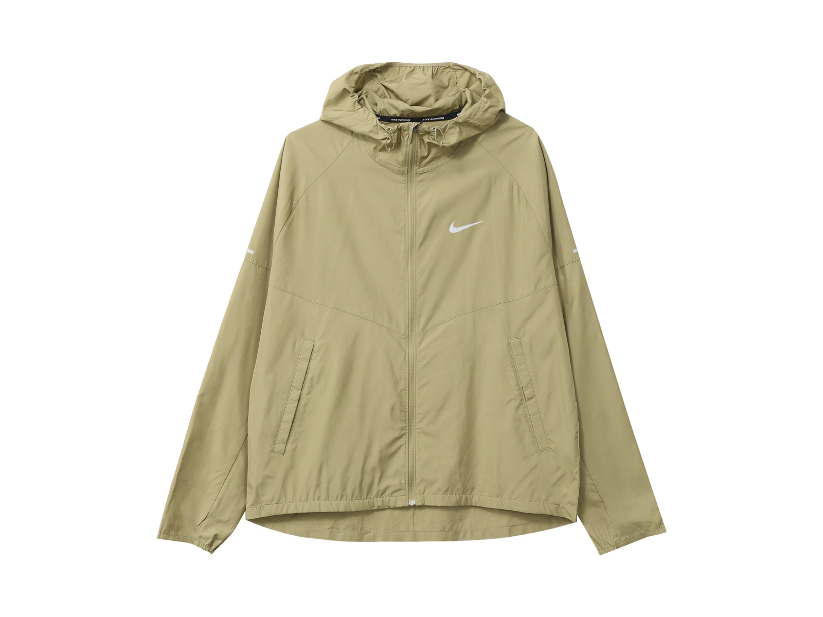 Nike Miler Jackets Khaki Hooded Moderate