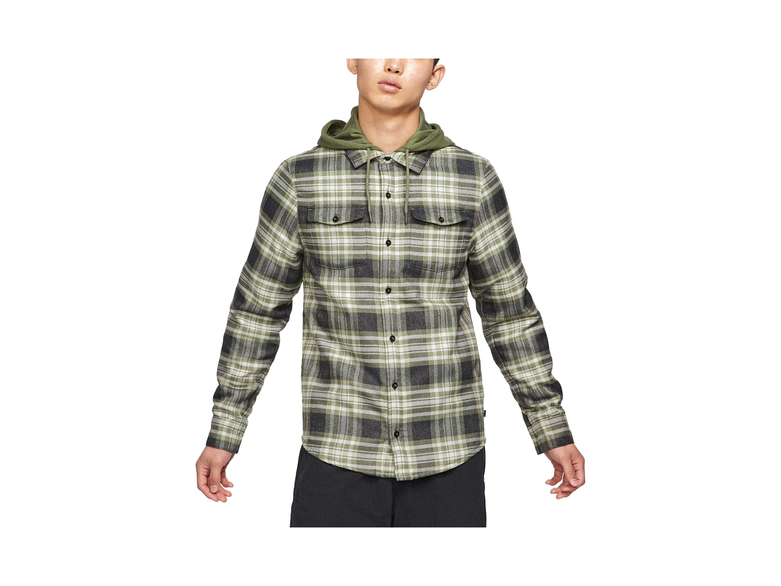 Nike Jackets Olive Green Hooded Moderate