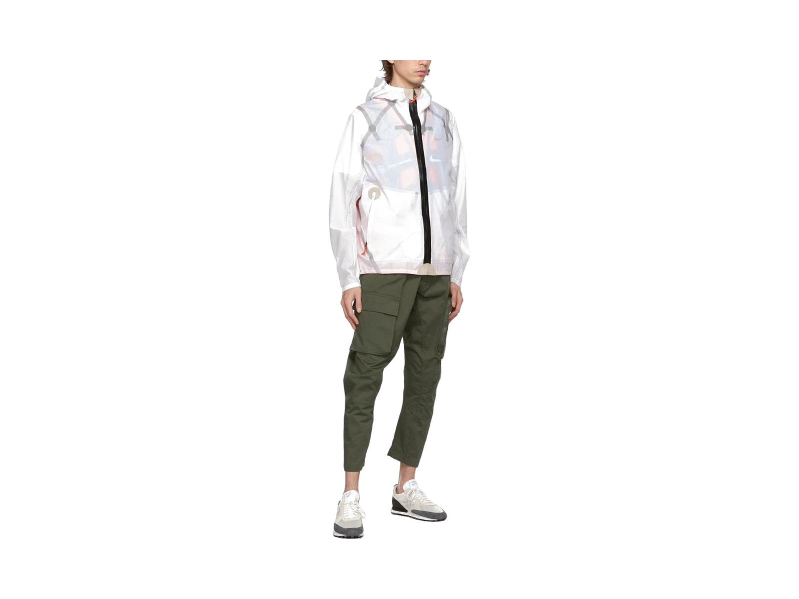 Nike Ispa Jackets White Hooded Moderate