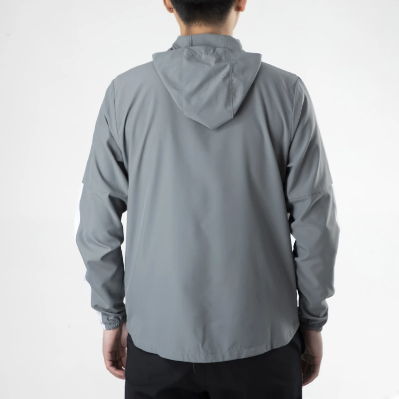 Nike Jackets Smoke Gray Hooded Moderate