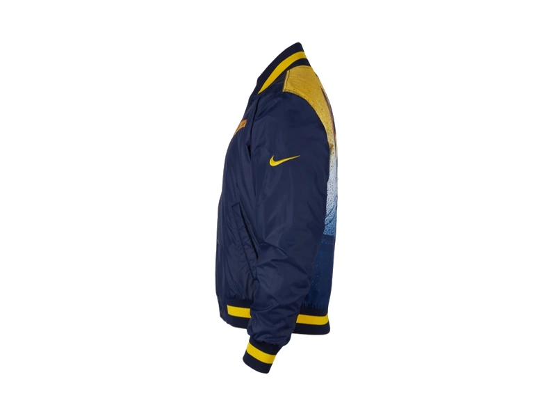 Nike Jackets Dark Blue Baseball Collar