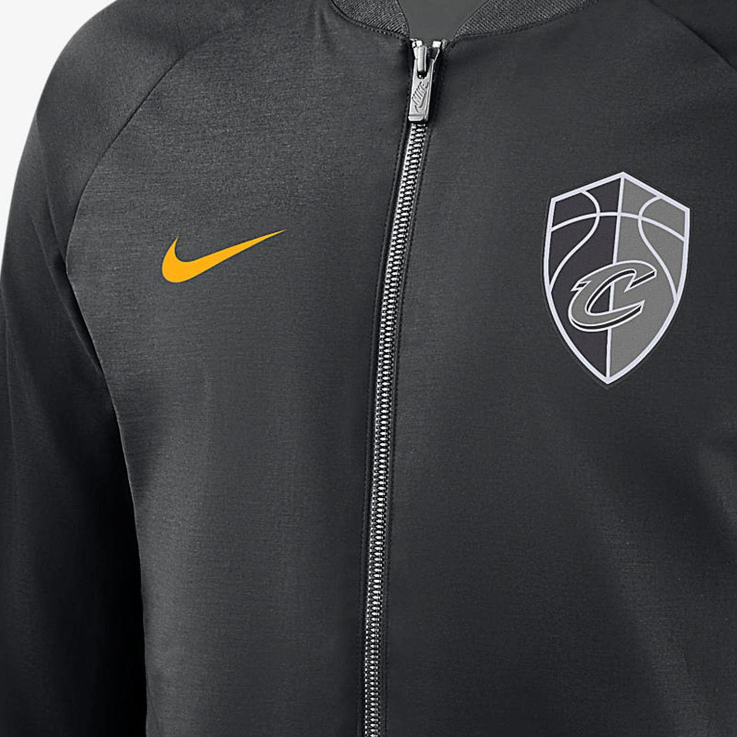 Nike x NBA Jackets Black Stand Collar