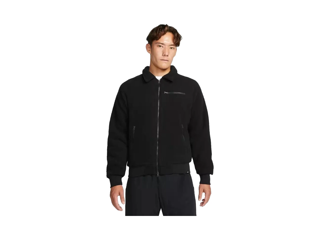 Nike Jackets Black Lapel Moderate