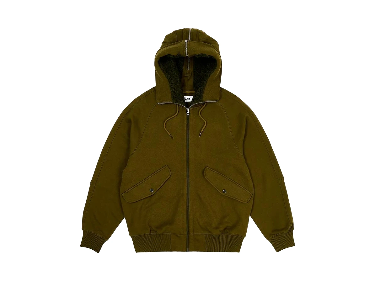 Palace Split Hood Bomber Sweat