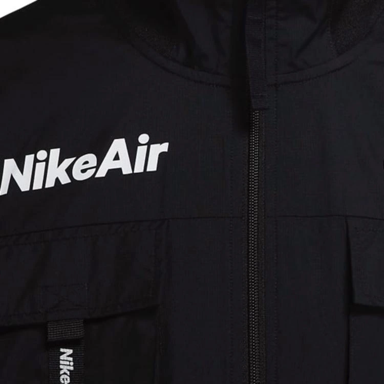 Nike Jackets Black Stand Collar Moderate