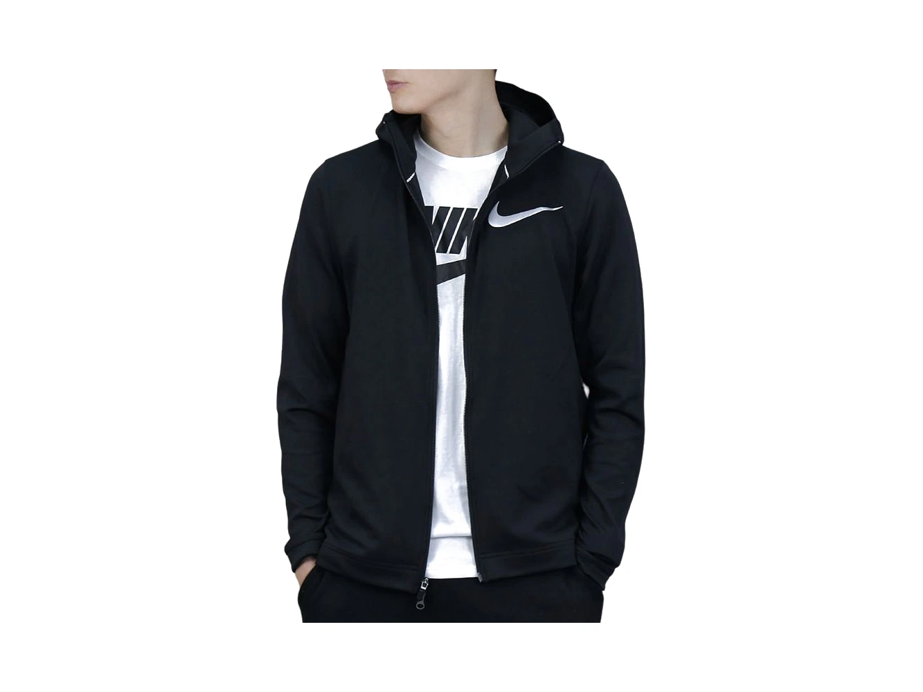 Nike Jackets Black Hooded Moderate Other