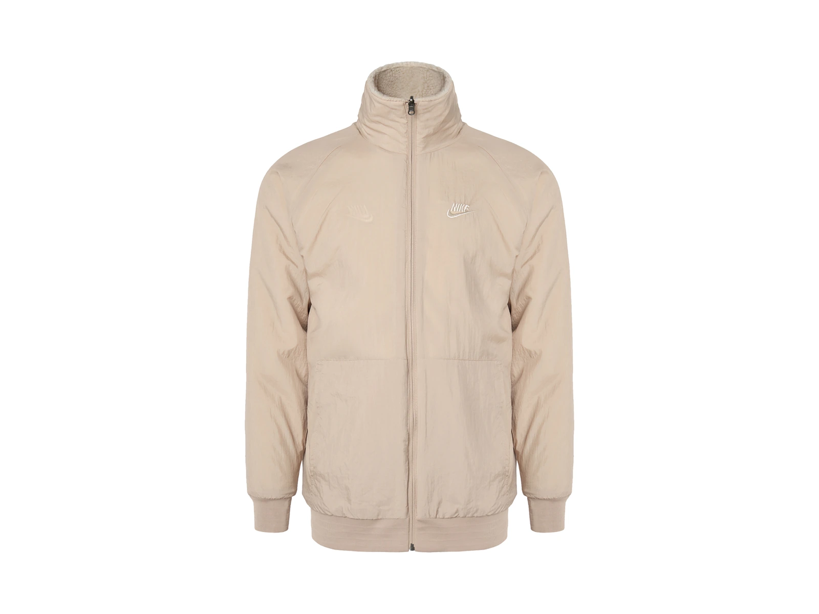 Nike Jackets Khaki Stand Collar Moderate