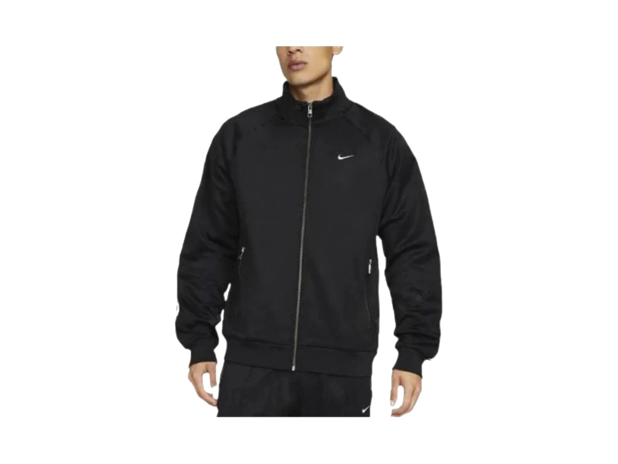 Nike Jackets Black Stand Collar Moderate