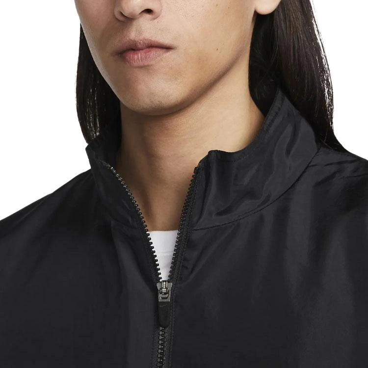 Nike Jackets Black Stand Collar Moderate