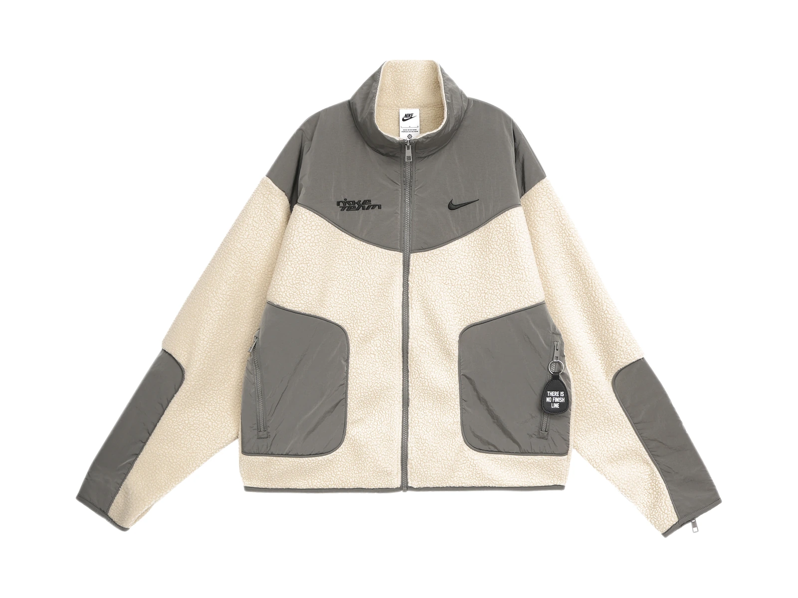 Nike Jackets Asphalt Gray Stand Collar