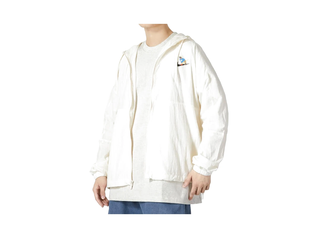 Nike Jackets White Hooded Moderate Other