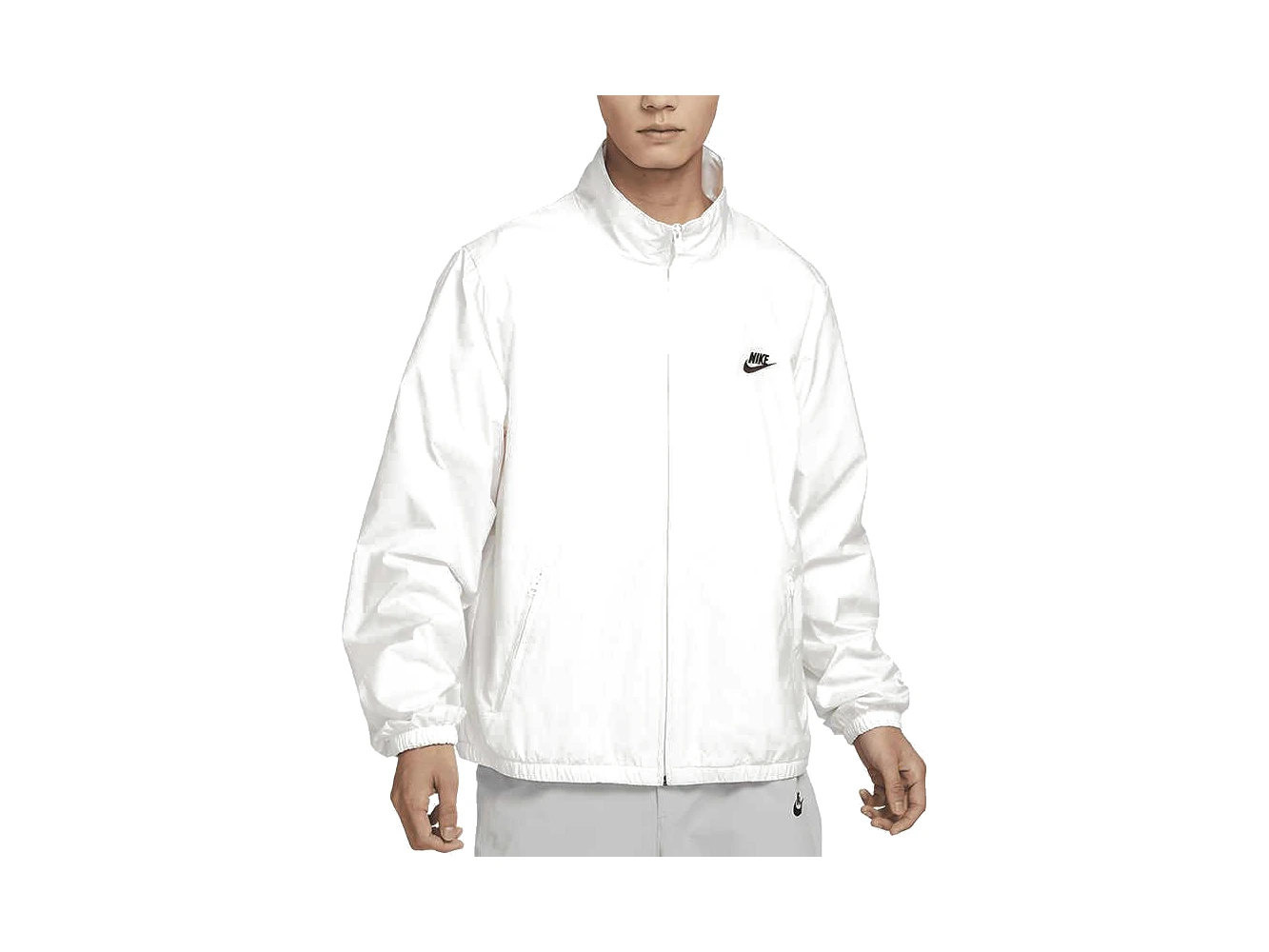 Nike Jackets White Stand Collar Moderate
