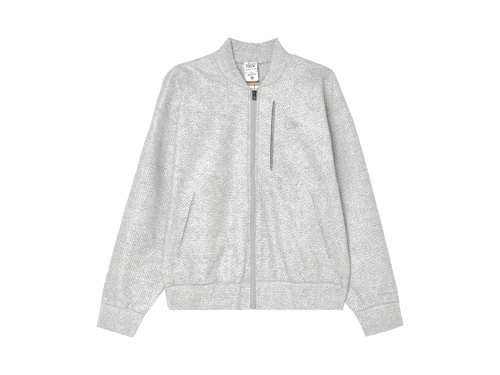 Nike Jackets Gray Baseball Collar