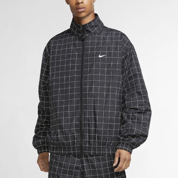 Nike Jackets Black Stand Collar Moderate