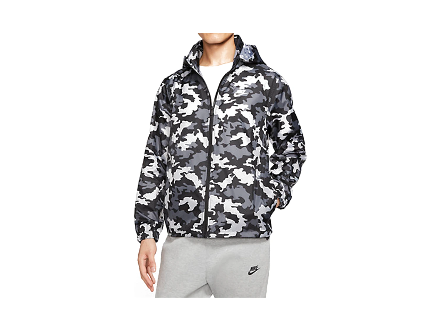 Nike Jackets Black Stand Collar Moderate