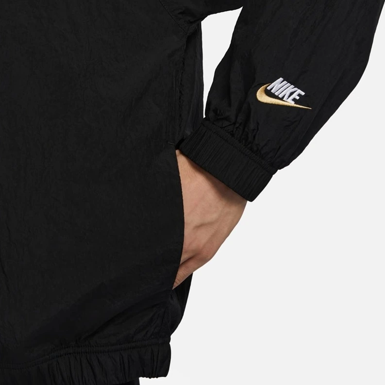 Nike Jackets Black Stand Collar Moderate