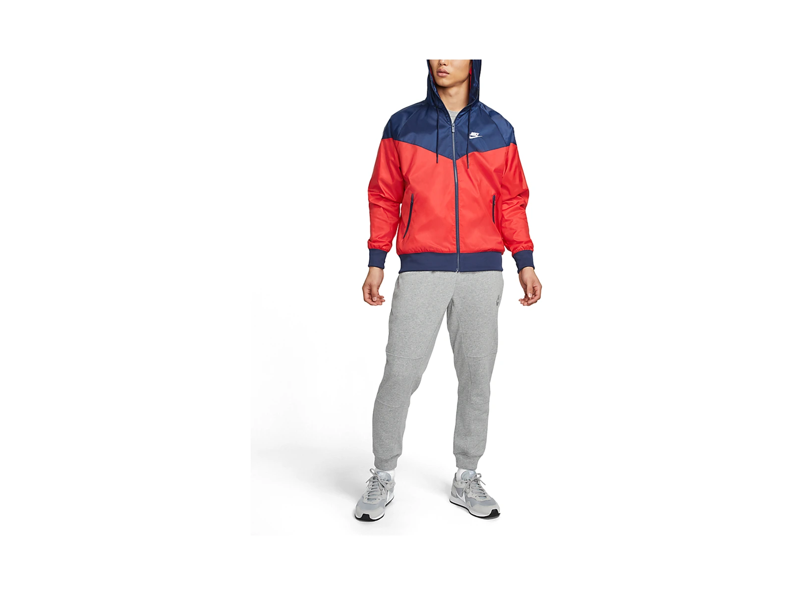 Nike Jackets Red Hooded (Non-detachable)