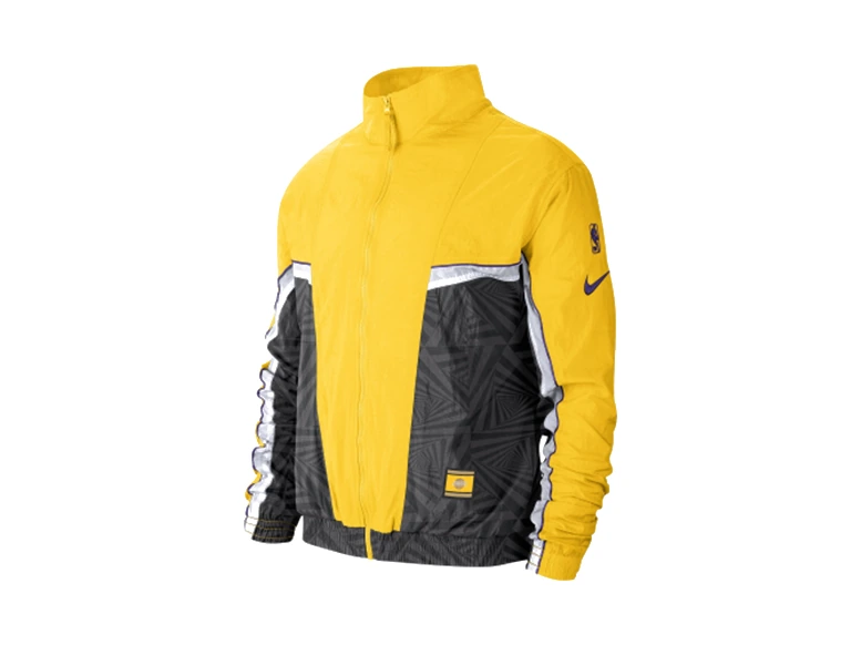 Nike Jackets Yellow Stand Collar