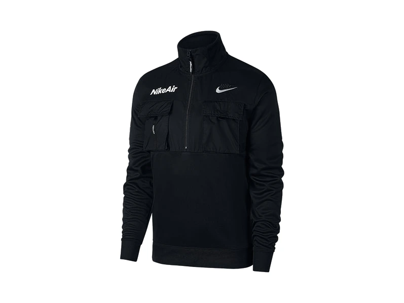 Nike Jackets Black Stand Collar Moderate