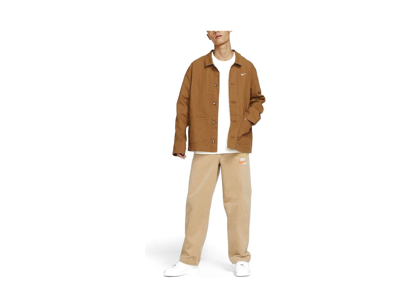 Nike Jackets Malt Brown Lapel Moderate