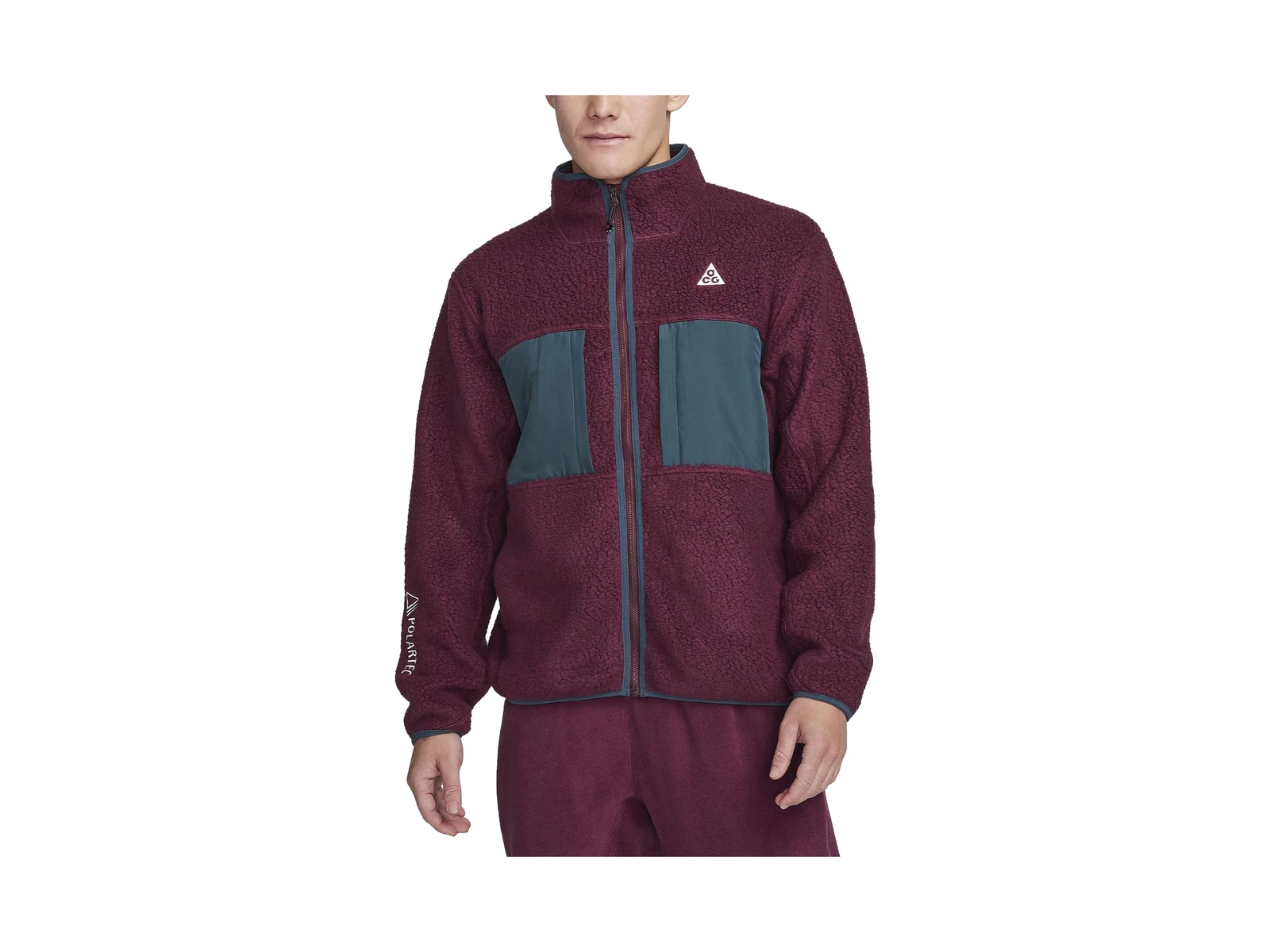 Nike ACG Jackets Dark Red Stand Collar