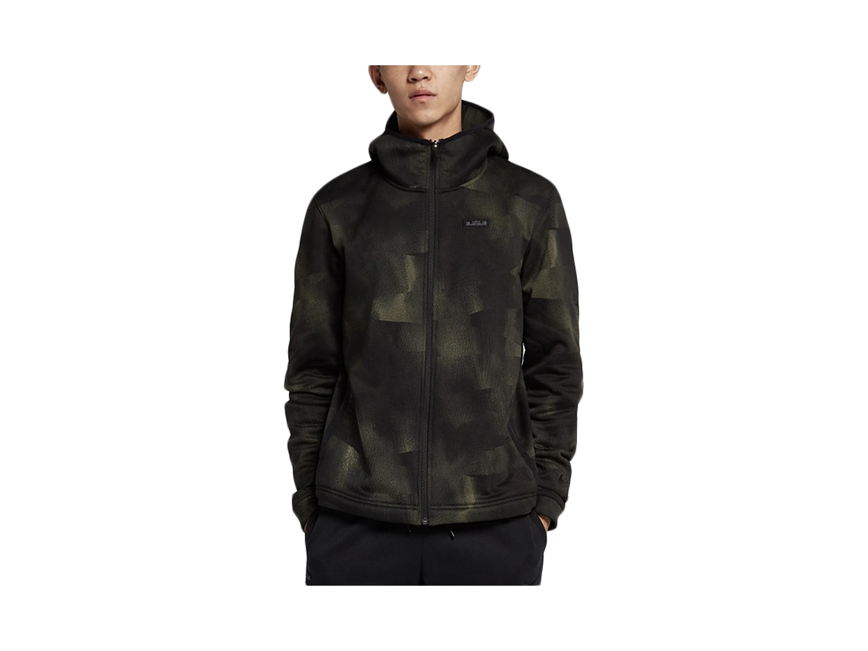 Nike Jackets Green Camouflage Hooded